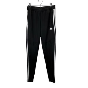 Adidas Tiro19 Training Pants S Women Black White Stripes Climacool Zip Ankles